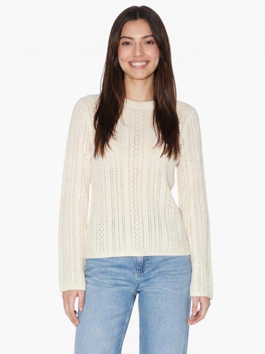 PIECES Strickpullover Creme 122945 4