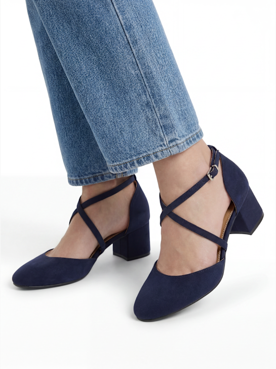 Graceland Strapped heel Blue 123108 6
