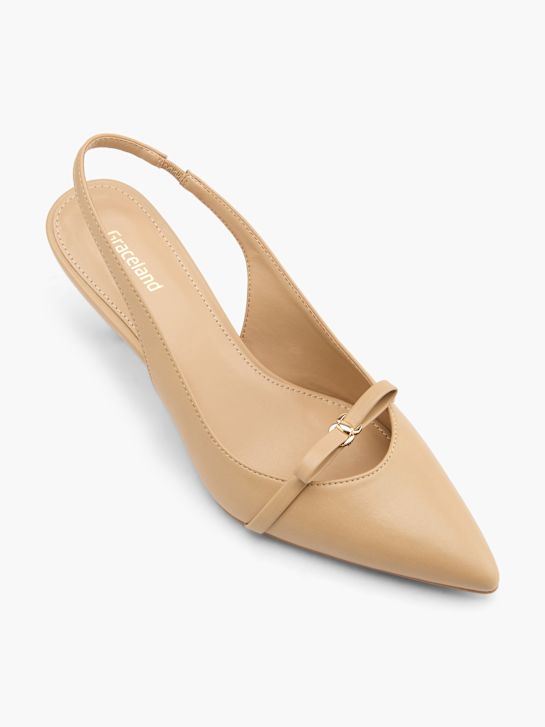 Graceland Slingback salonke Camel 123416 2
