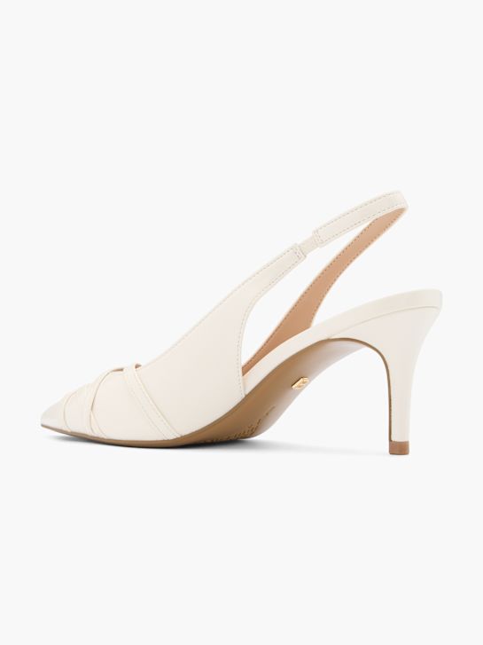 Buffalo Décolleté con cinturino Bianco Sporco 123472 3