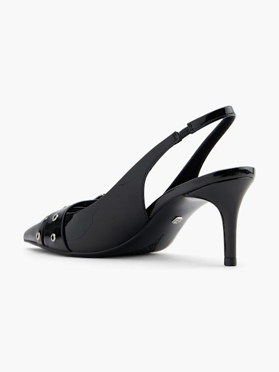 Buffalo Slingback heel Black 123489 3