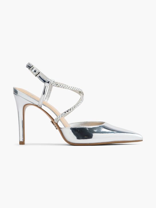 Bridgerton Sapato de salto com fivela Prata 123549 1