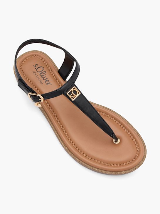 s.Oliver Sandalias de dedo Negro 124226 2