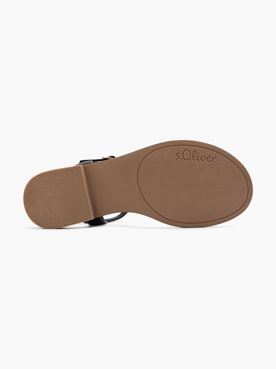 s.Oliver Sandalias de dedo Negro 124226 4