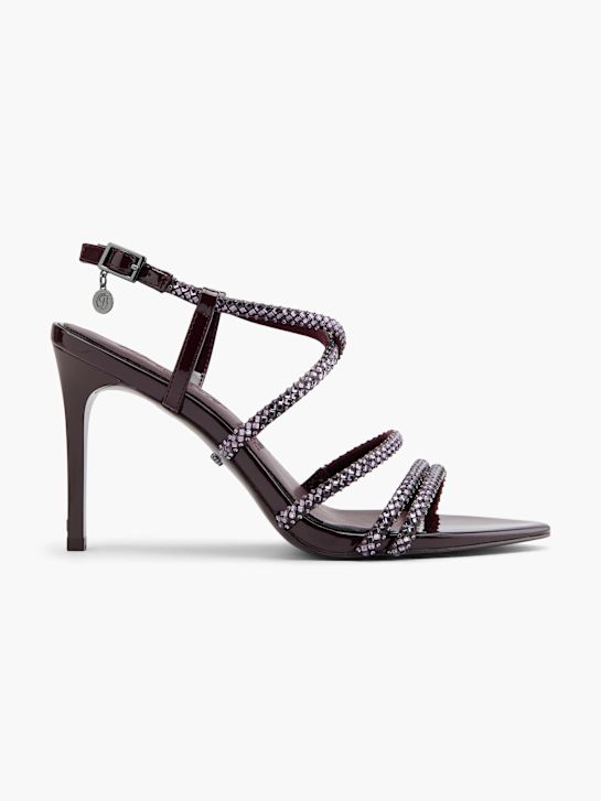Buffalo Sandalo con tacco Bordeaux 124251 1