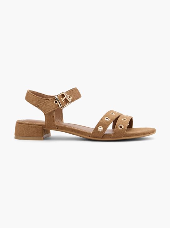 Graceland Heeled sandal Cognac 124484 1