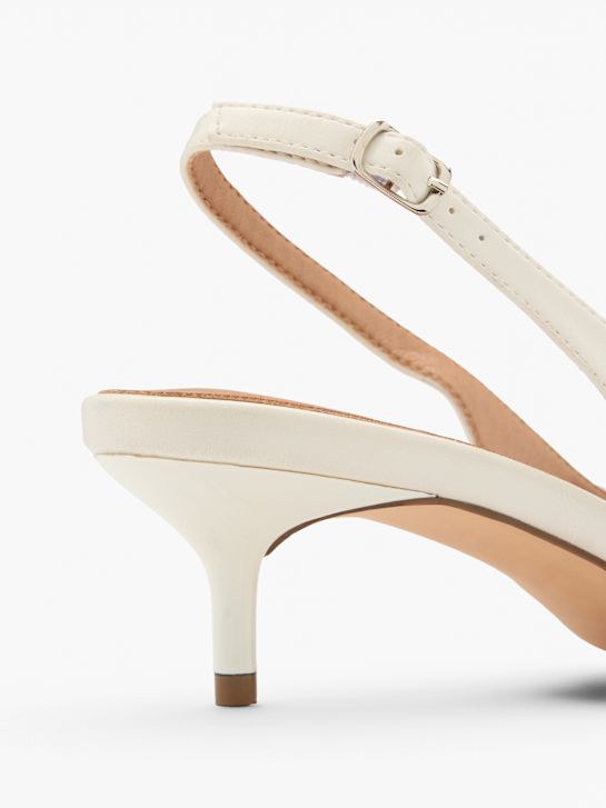 Läst Copenhagen Slingback pump Offwhite 124608 6