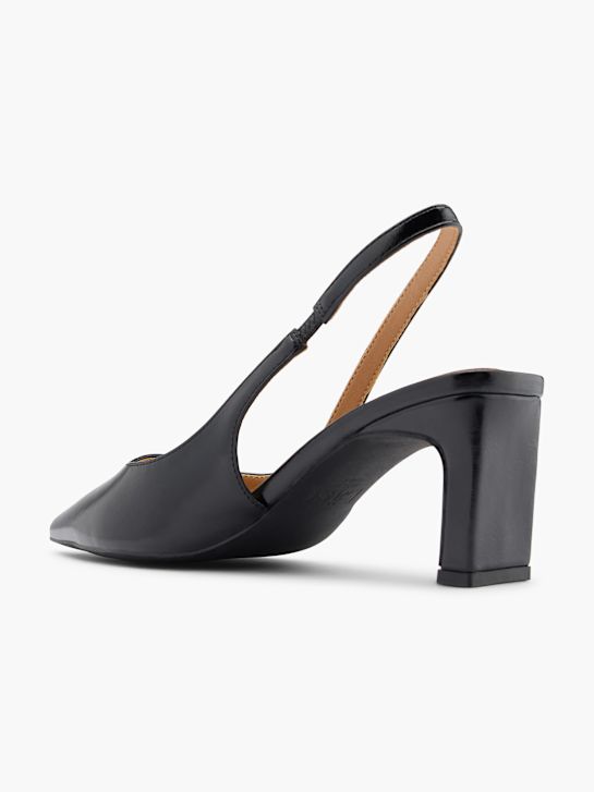 Läst Copenhagen Slingback pump Sort 124611 3