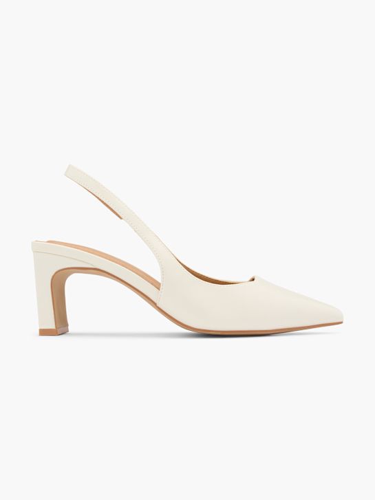 Läst Copenhagen Slingback pump Benvit 124613 1