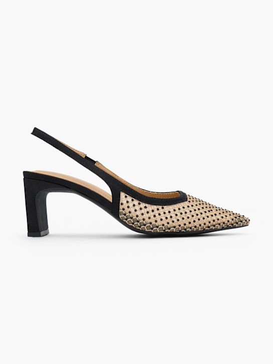 Läst Copenhagen Slingback pump Sort 124607 1