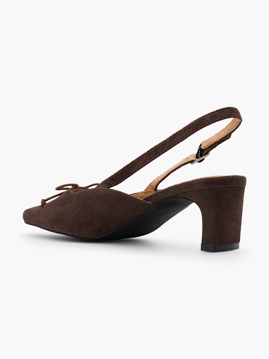 Läst Copenhagen Slingback pump Brun 124615 3