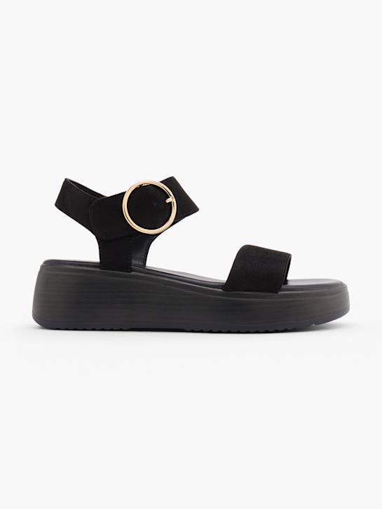 Graceland Sandał na obcasie Czarny 126116 1