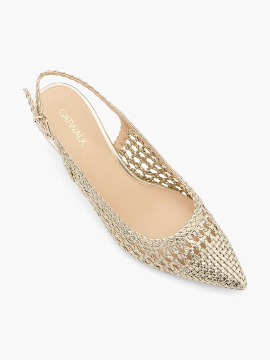 Catwalk Slingback salonke Zlatna 127948 2