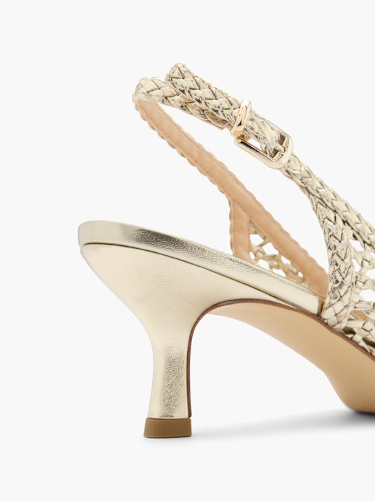 Catwalk Slingback salonke Zlatna 127948 6