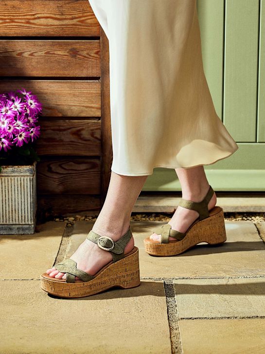 Catwalk Heeled sandal Olive 127962 6
