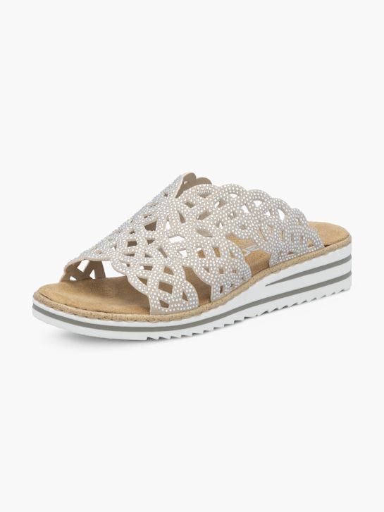 Rieker Flache Pantolette Nude 128132 2