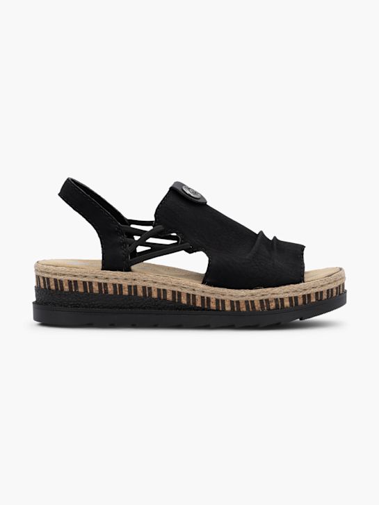 Rieker Sandales à talons Noir 128432 1
