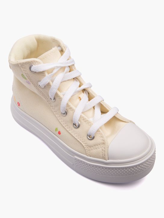 Converse High top trainer Cream 128232 2