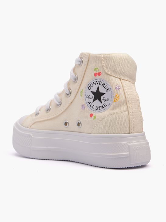 Converse High top trainer Cream 128232 3