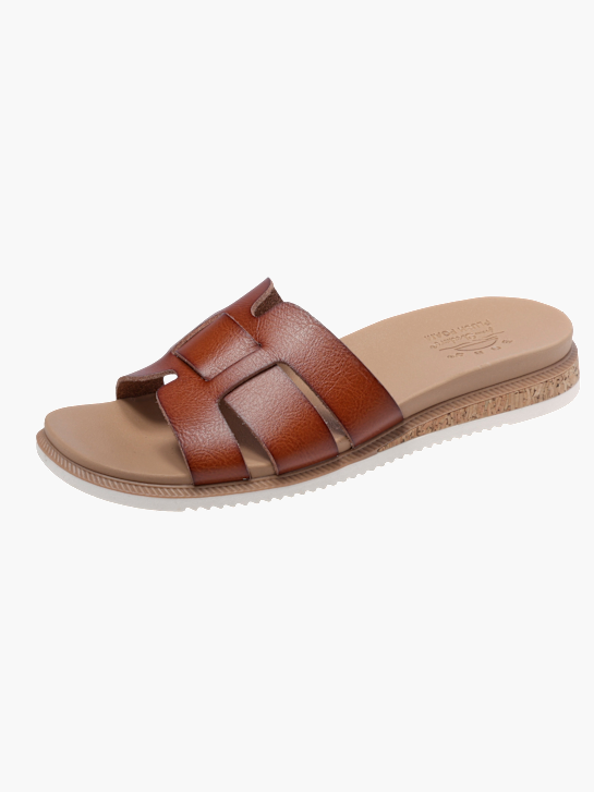 Skechers Flache Pantolette Cognac 128403 2