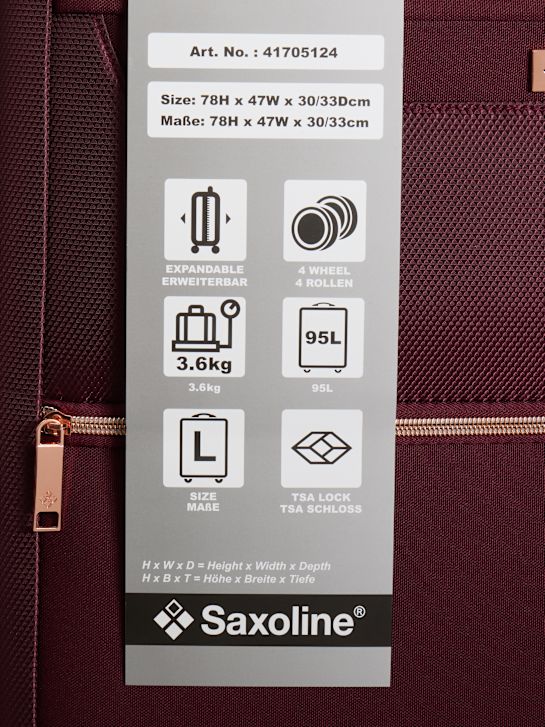 Saxoline Koffer Bordeaux 129560 5