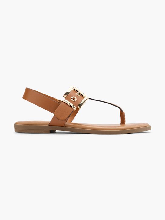 Graceland Sandalen-Zehentrenner Braun 129561 1