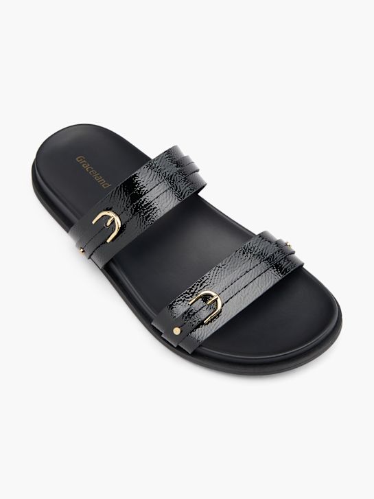 Graceland Slip in sandal Sort 131459 2