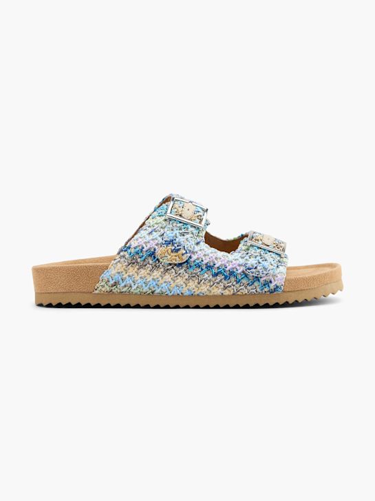 Graceland Tieffuß Pantolette Blau 132352 1