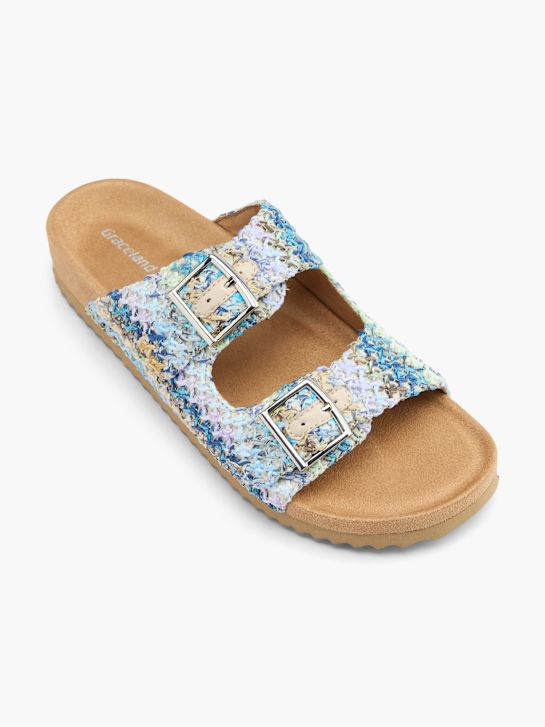 Graceland Tieffuß Pantolette Blau 132352 2