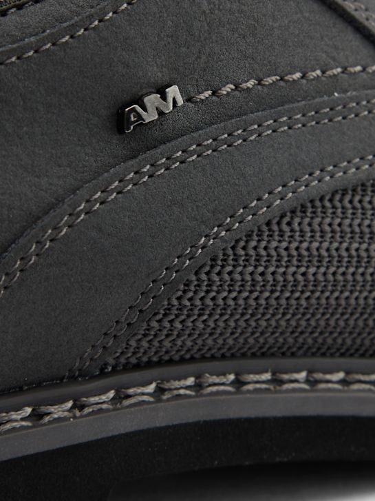 AM SHOE Stringata Grigio 131629 5