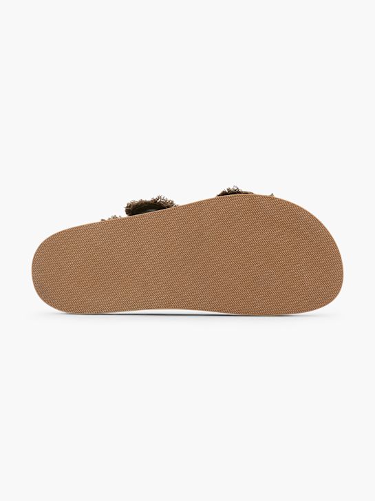 Catwalk Tieffuß Pantolette Khaki 134102 4