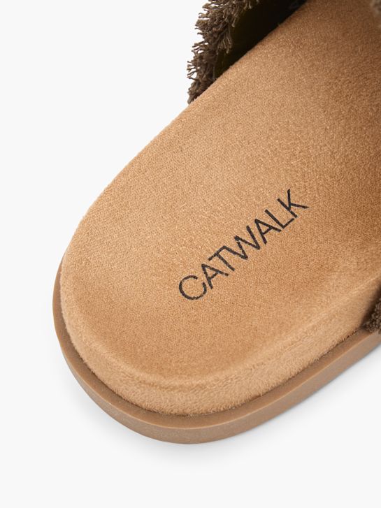 Catwalk Tieffuß Pantolette Khaki 134102 6