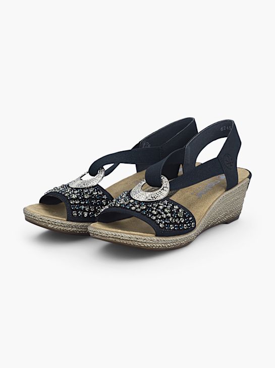 Rieker Heeled sandal Dark blue 134561 2