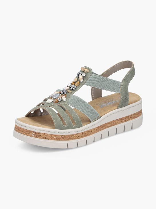 Rieker Heeled sandal Green 134564 2
