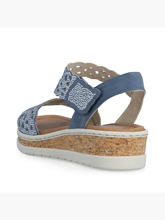 Rieker Heeled sandal Blue 134565 5