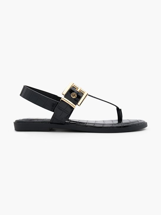 Graceland Toe post sandal Black 134924 1
