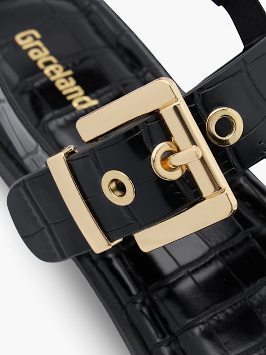 Graceland Toe post sandal Black 134924 5