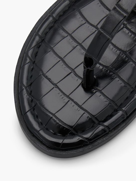 Graceland Toe post sandal Black 134924 6