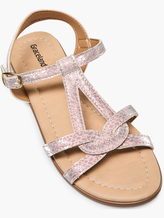 Graceland Sandal Metalik Pembe 134980 2