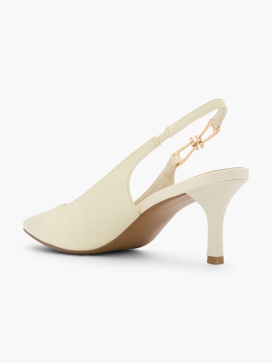 Catwalk Slingback heel Cream 134988 3