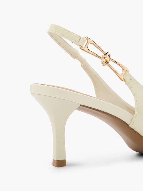 Catwalk Slingback heel Cream 134988 6