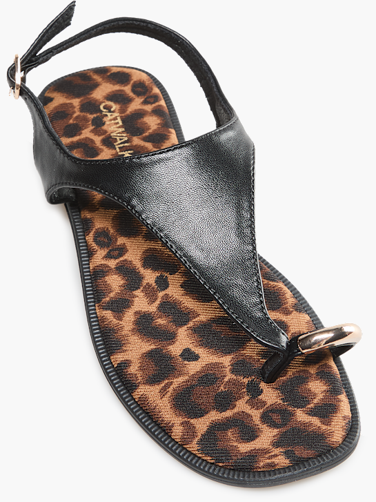 Catwalk Parmak Arası Sandalet Siyah 137718 2