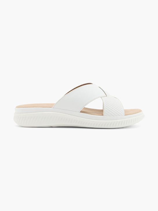 Easy Street Flache Pantolette Weiß 138030 1