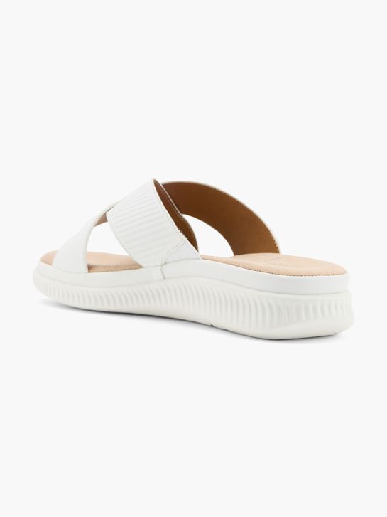 Easy Street Flache Pantolette Weiß 138030 3