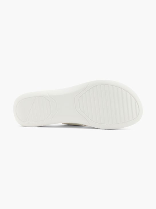 Easy Street Flache Pantolette Weiß 138030 4