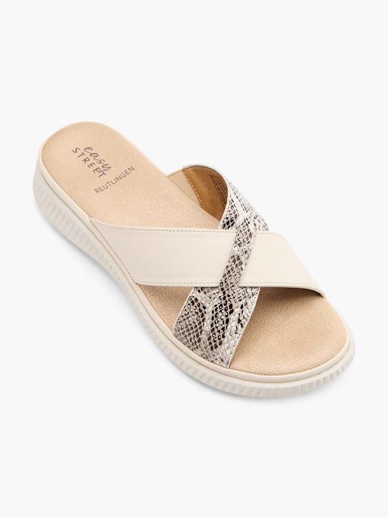 Easy Street Flache Pantolette Beige 138032 2
