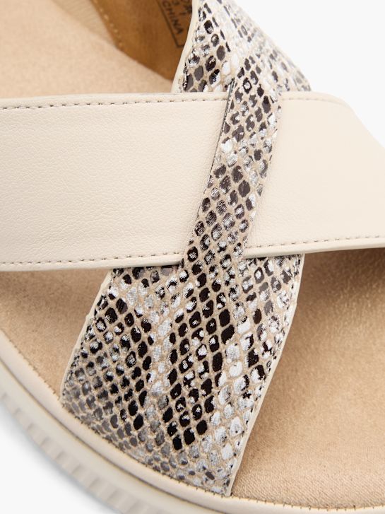 Easy Street Flache Pantolette Beige 138032 5