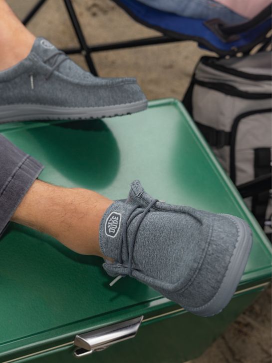 HEYDUDE Moccasin Grey 138014 5