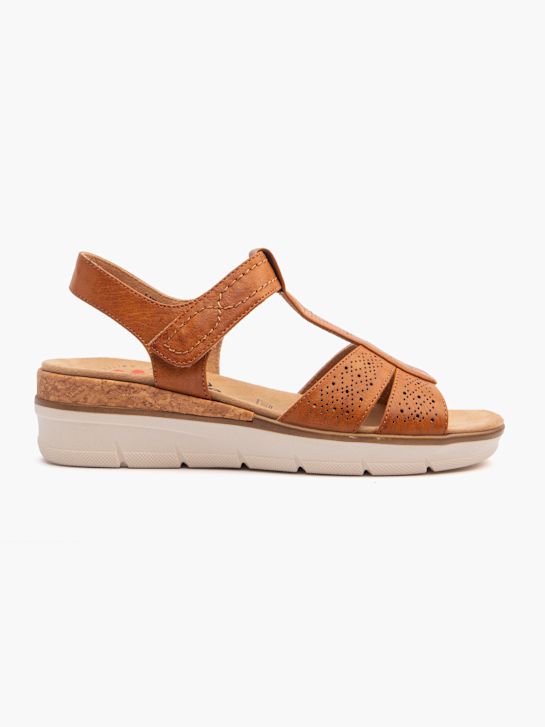 Relife Heeled sandal Cognac 138745 1