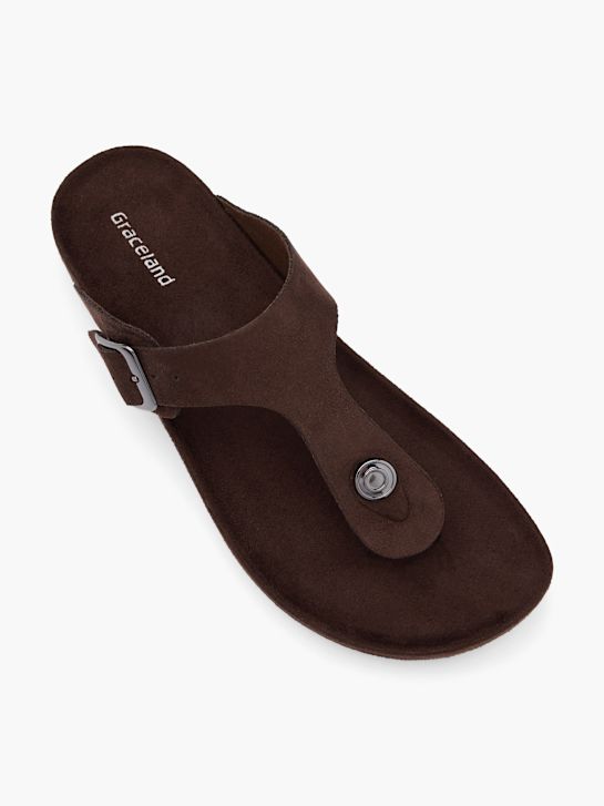 Graceland Tongs Marron 138858 2